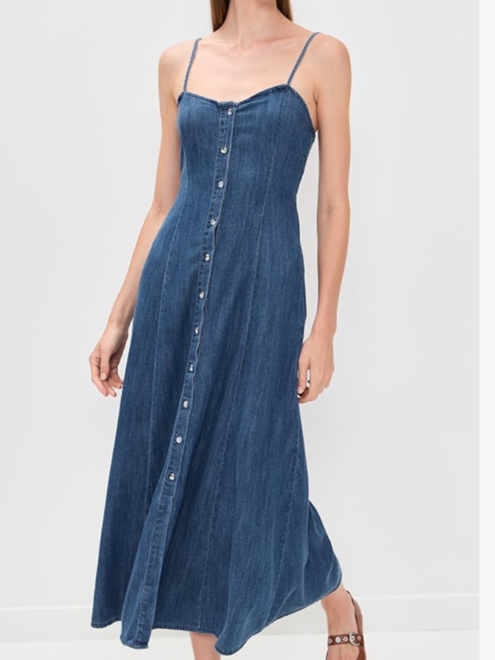 Z Supply ANGEL EYES CHAMBRAY MIDI DRESS